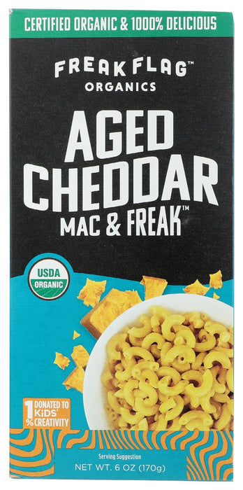 FREAK FLAG ORGANICS: Mac Freak Aged Cheddar, 6 oz