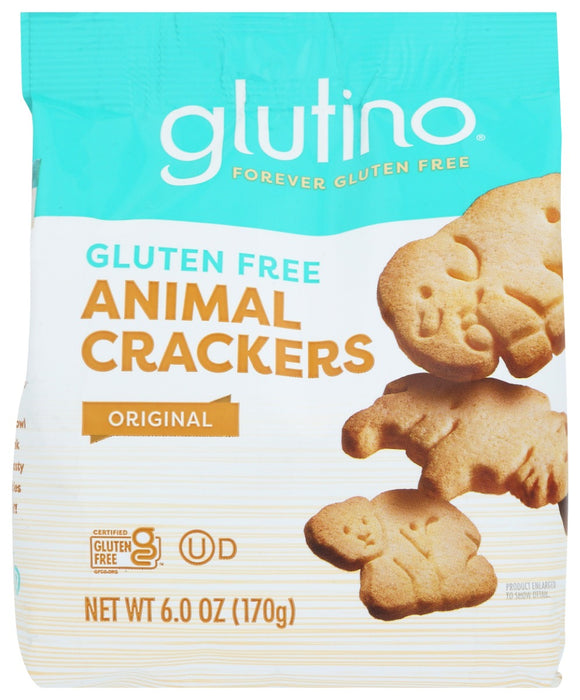 GLUTINO: Gluten Free Animal Crackers Original, 6 Oz