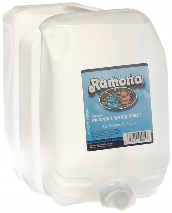 RAMONA: Mountain Spring Water, 2.5 ga