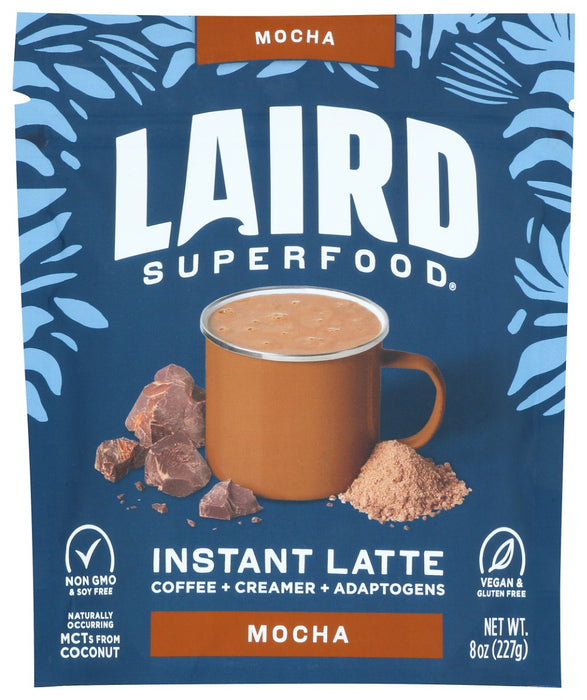 LAIRD SUPERFOOD: Latte Instant Mocha, 8 OZ