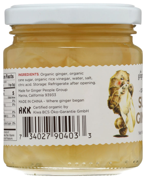 THE GINGER PEOPLE: Organic Pickled Sushi Ginger, 6.7 oz