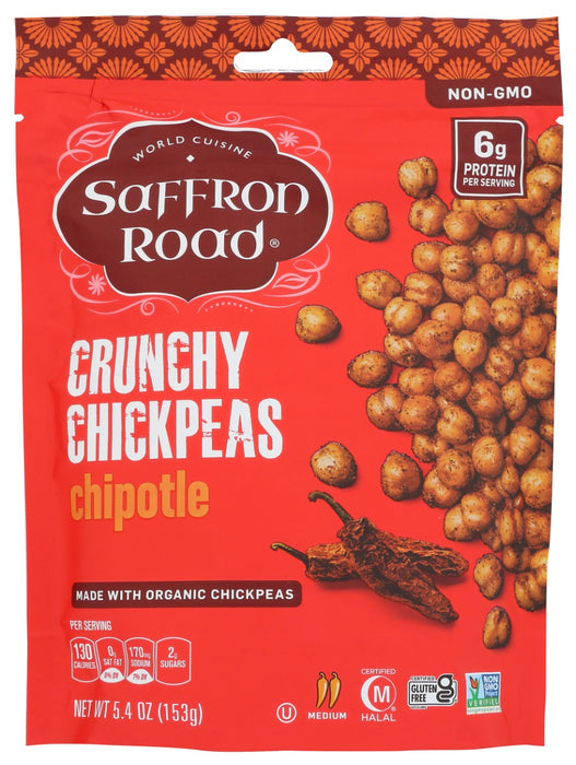 SAFFRON ROAD: Chipotle Crunchy Chickpeas, 6 oz