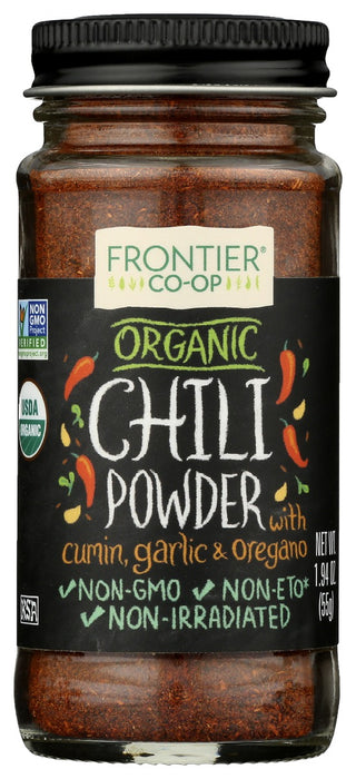 FRONTIER HERB: Chili Powder Cert Organic, 1.94 oz