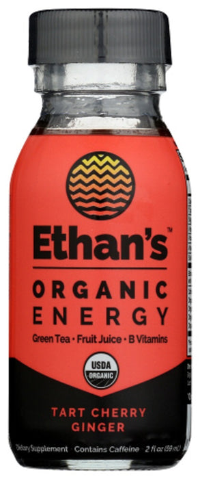 ETHAN'S: Tart Cherry Ginger Organic Energy Shot, 2 fo