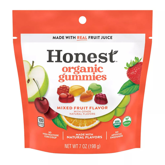 HONEST: Mixed Fruit Flavored Organic Gummies, 7 oz