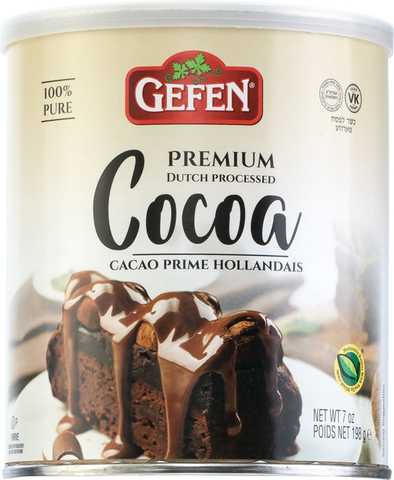 GEFEN: Premium Dutch Processed Cocoa, 7 oz