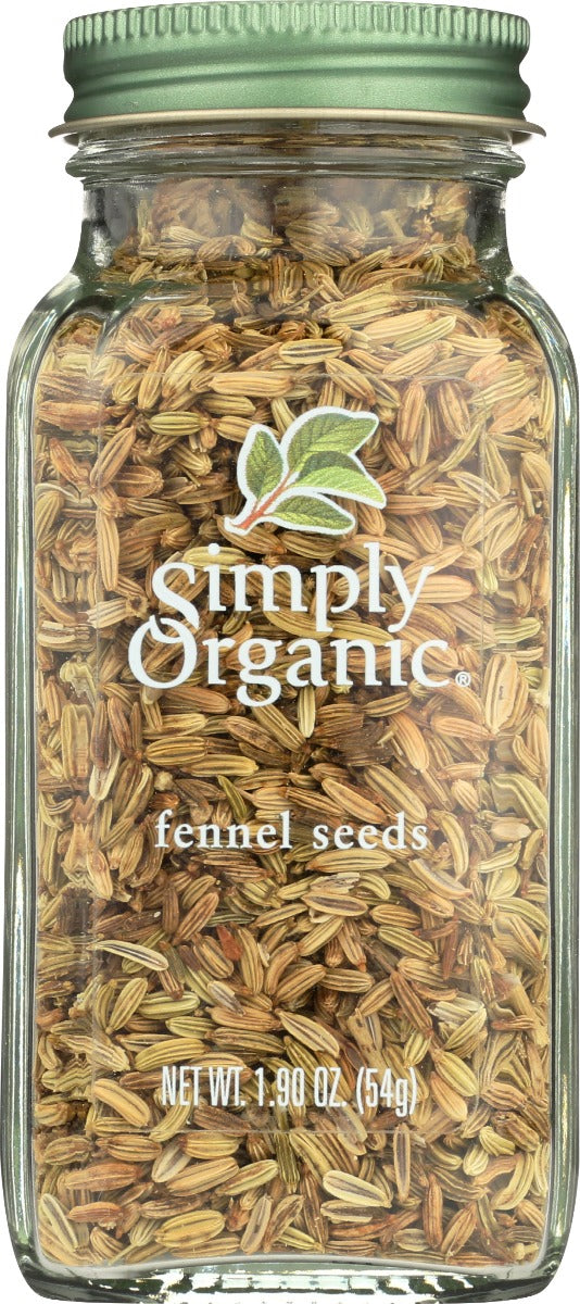 SIMPLY ORGANIC: Organic Fennel Seeds, 1.9 oz