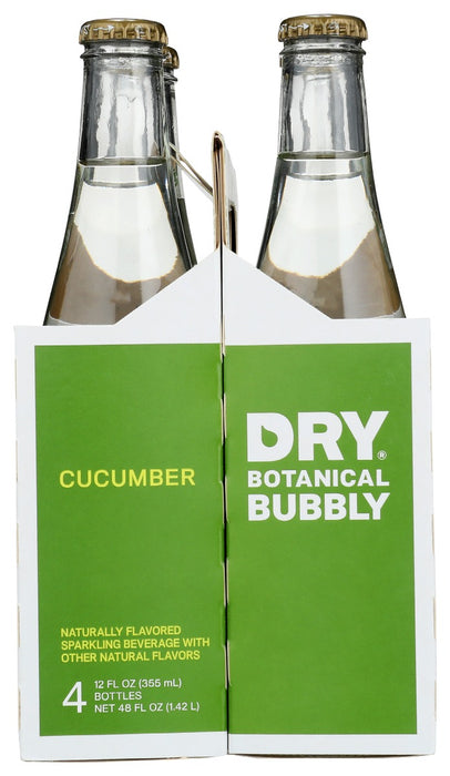 DRY SODA: Cucmbr Dry Sprkl Bttl 4Pk, 48 fo