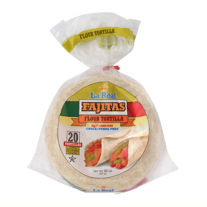 LA REAL: Fajitas Flour Tortilla, 20 oz