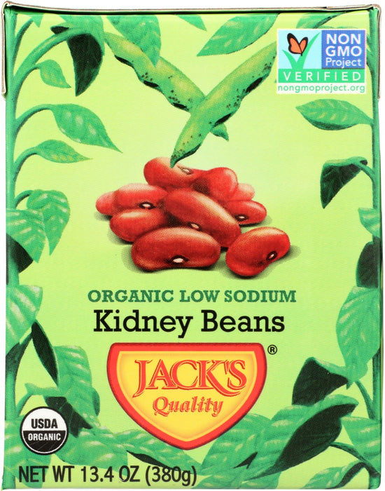 JACKS QUALITY: Bean Rd Kdny Lw Sodium Or, 13.4 oz