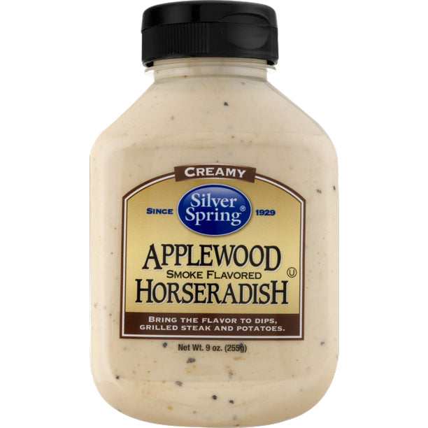 SILVER SPRING: Applewood Smoked Flavored Horseradish, 9 oz