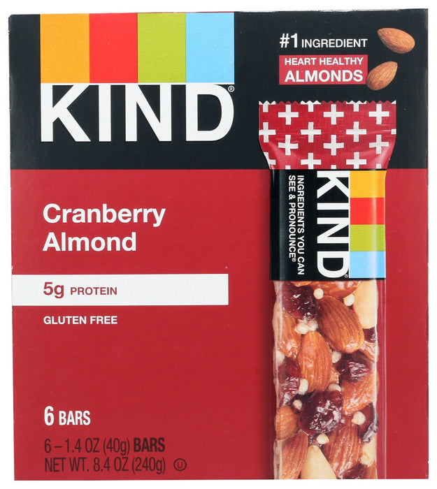 KIND: Cranberry Almond 6 Count Bars, 8.4 oz
