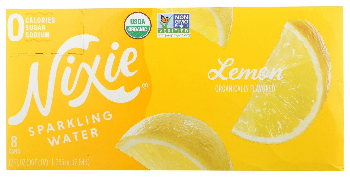NIXIE: Water Sprk Lemon 8Pk, 96 fo
