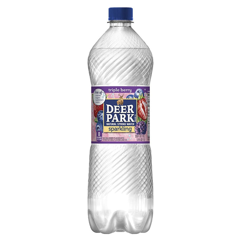 DEER PARK: Triple Berry Sparkling Water, 33.8 fo - No Brand For Less 