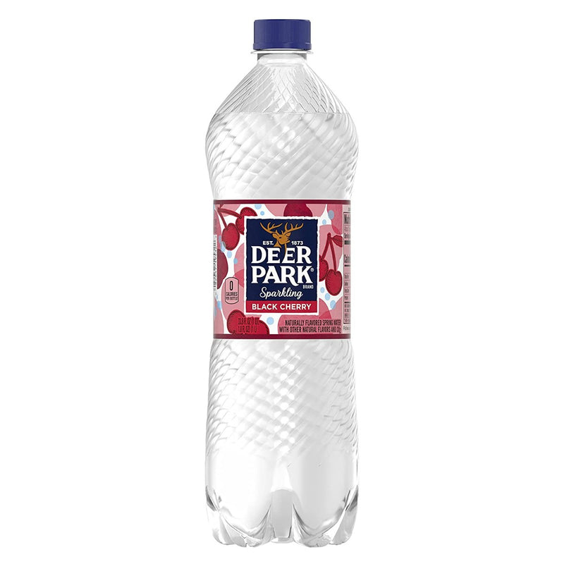 DEER PARK: Black Cherry Sparkling Water, 33.8 fo - No Brand For Less