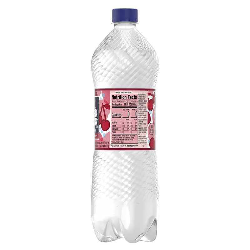 DEER PARK: Black Cherry Sparkling Water, 33.8 fo - No Brand For Less