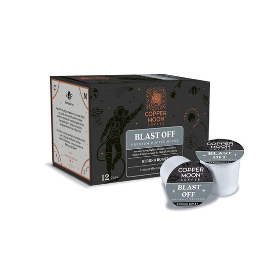 COPPER MOON: Blast Off Premium Coffee Blend Single Serve Cup, 12 cu - No Brand For Less 