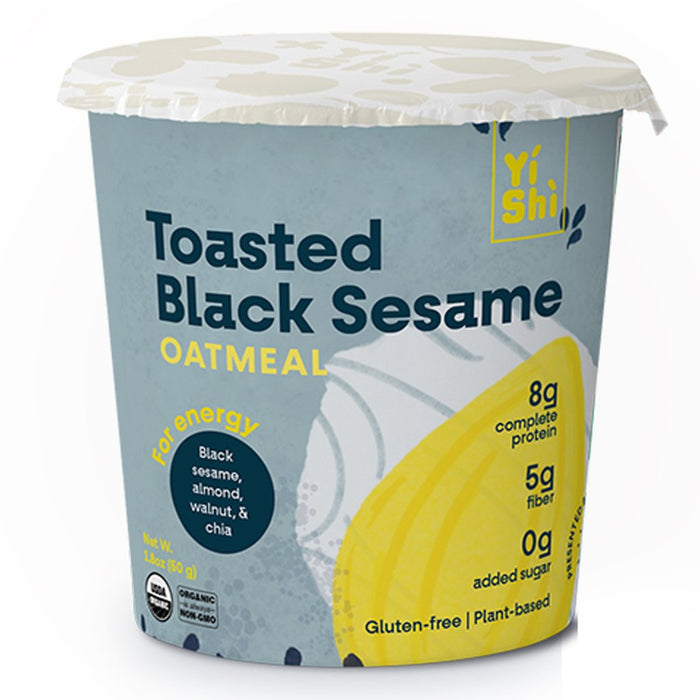 YISHI: Toasted Black Sesame Oatmeal, 1.80 oz