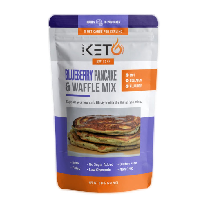 SIMPLY KETO NUTRITION: Blueberry Pancake & Waffle Mix, 8.8 oz