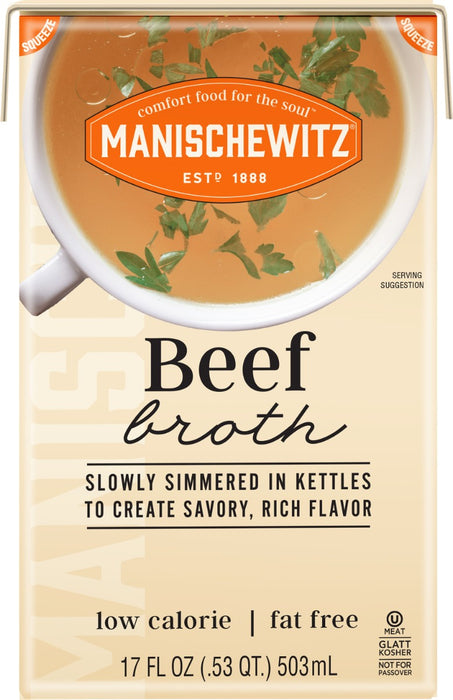 MANISCHEWITZ: Beef Broth, 17 fo