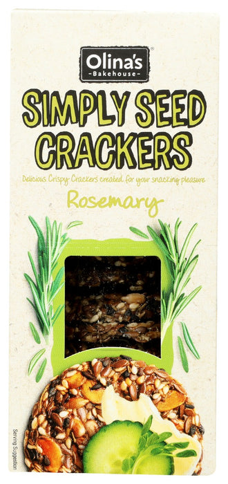 OLINAS BAKEHOUSE: Rosemary Simply Seed Crackers, 2.8 oz