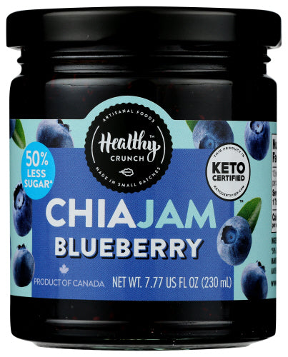 HEALTHY CRUNCH: Keto Blueberry Chia Jam, 7.77 oz