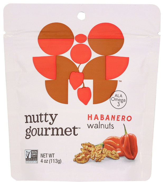 THE NUTTY GOURMET: Habanero Walnuts, 4 oz