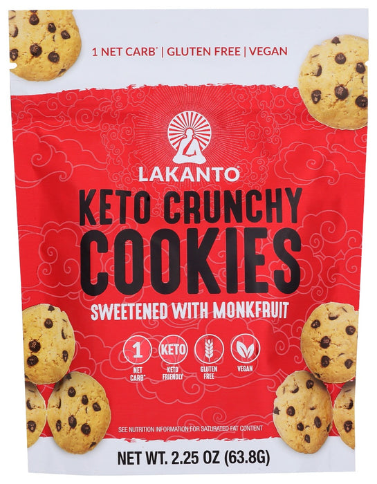 LAKANTO: Keto Crunchy Cookies, 2.25 oz