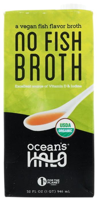 OCEANS HALO: Organic No Fish Broth, 32 oz