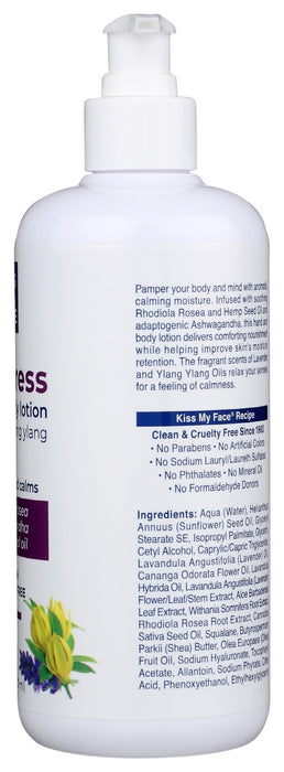 KISS MY FACE: De Stress Lavender Ylang Ylang Hand And Body Lotion, 16 oz