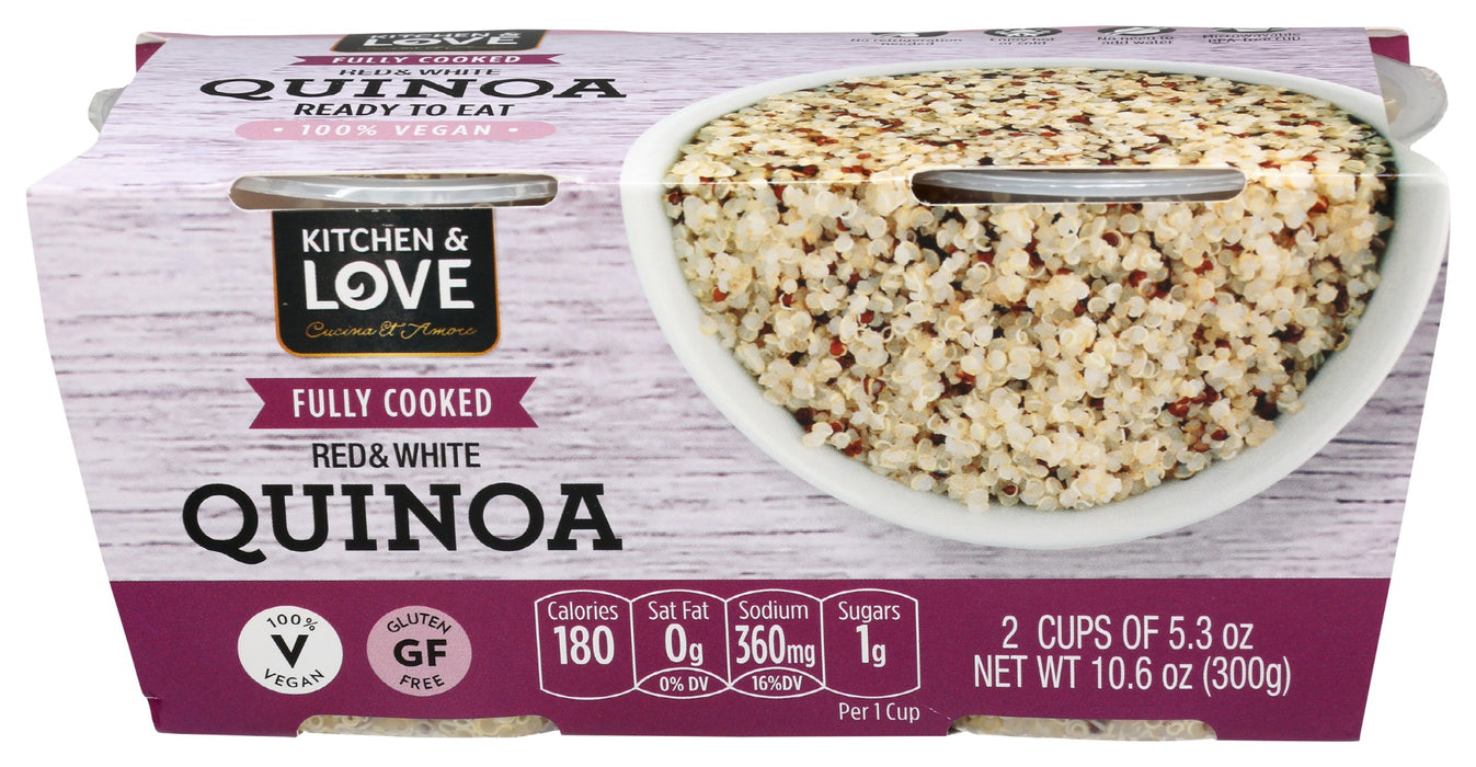 KITCHEN AND LOVE: Quinoa Bi Color Plain Rte, 10.6 oz