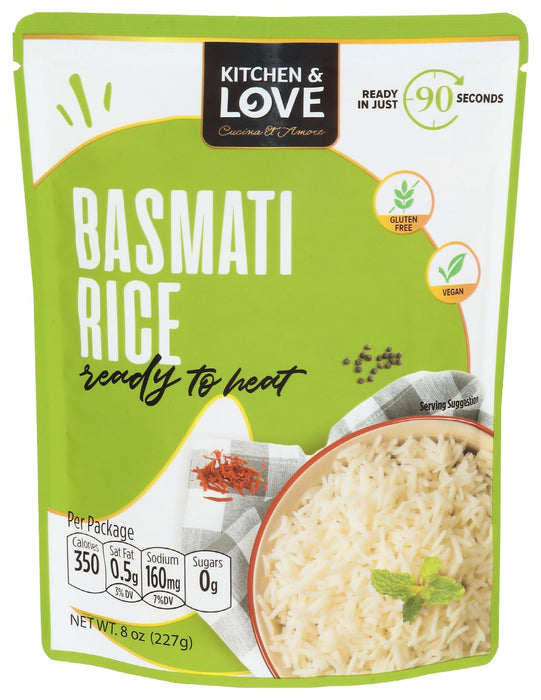 KITCHEN AND LOVE: Rice Basmati Rth, 8 oz