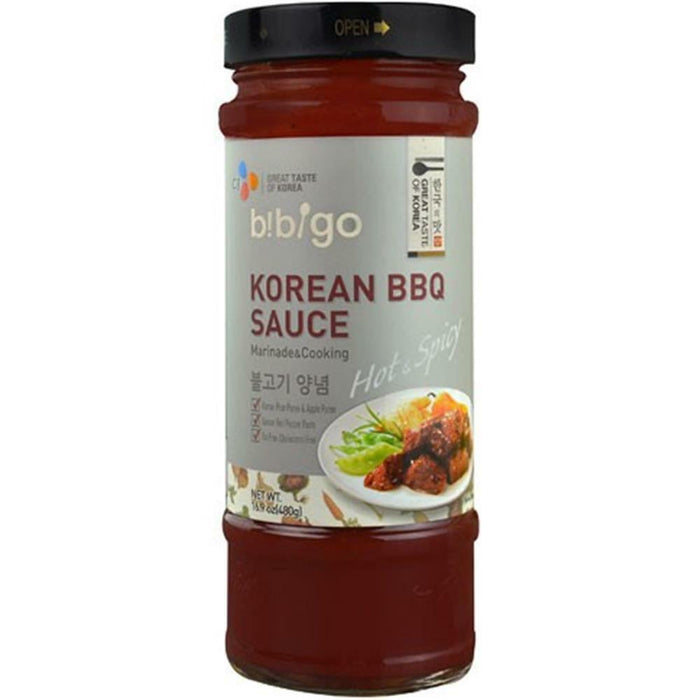 BIBIGO: Hot and Spicy Korean BBQ Sauce, 16.9 oz