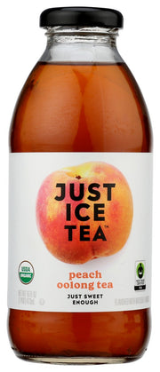 EAT THE CHANGE: Just Ice Tea Peach Oolong Tea, 16 fo - No Brand For Less