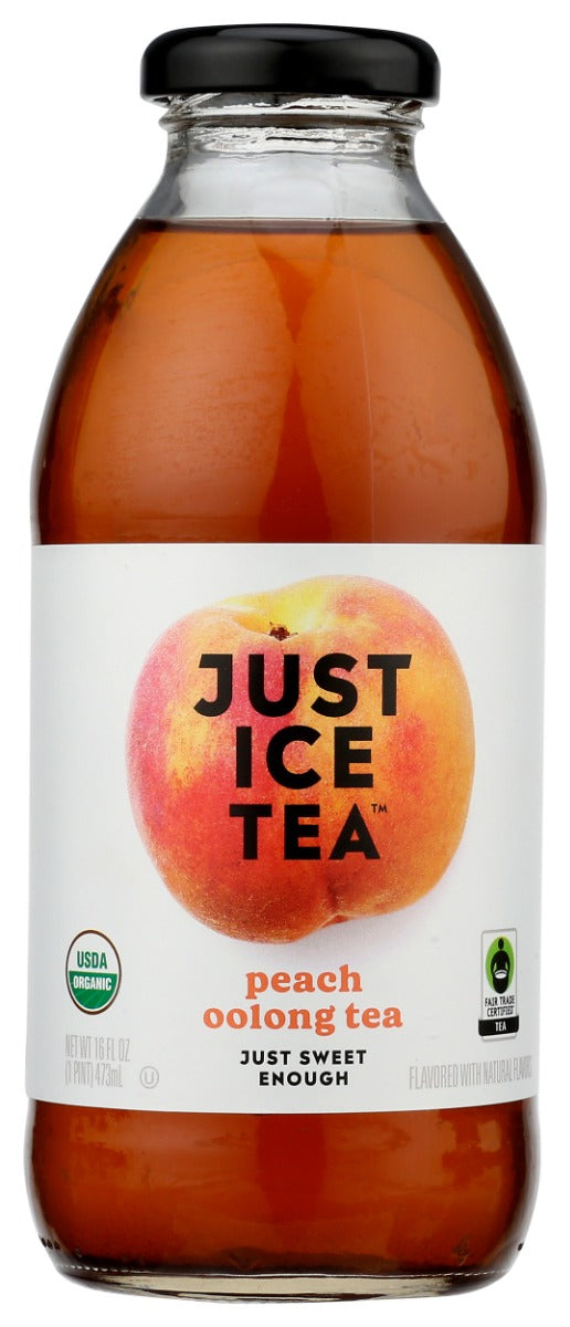 EAT THE CHANGE: Just Ice Tea Peach Oolong Tea, 16 fo - No Brand For Less