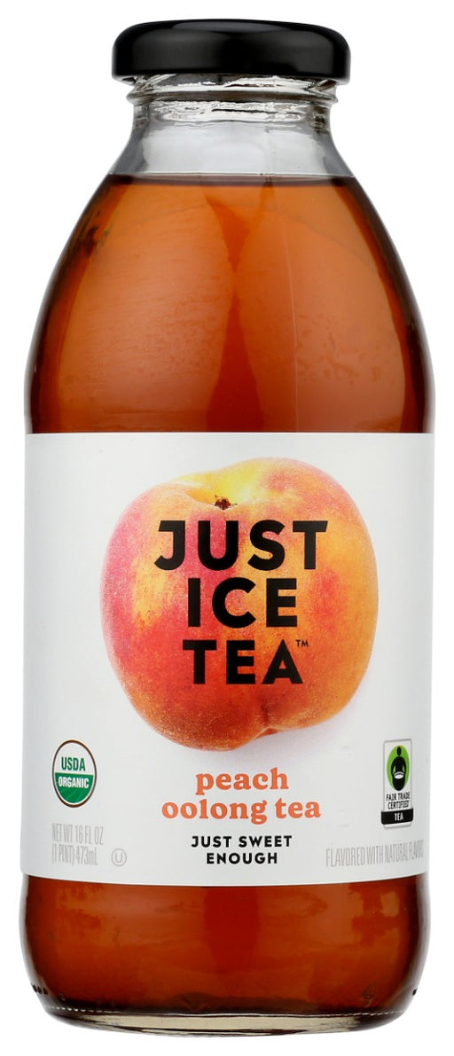 EAT THE CHANGE: Just Ice Tea Peach Oolong Tea, 16 fo - No Brand For Less