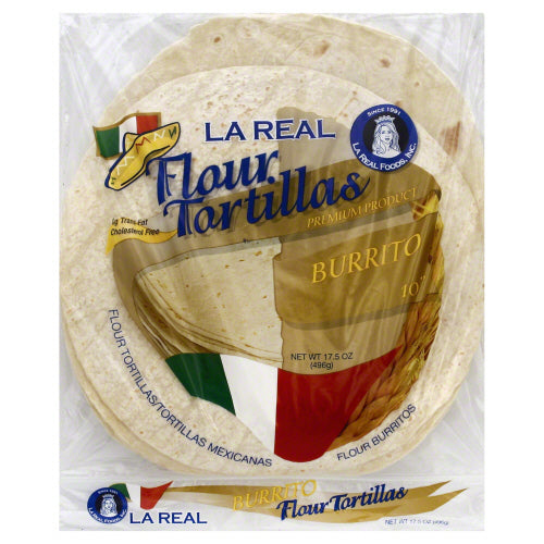 LA REAL: Burrito Flour Tortilla, 17.5 oz