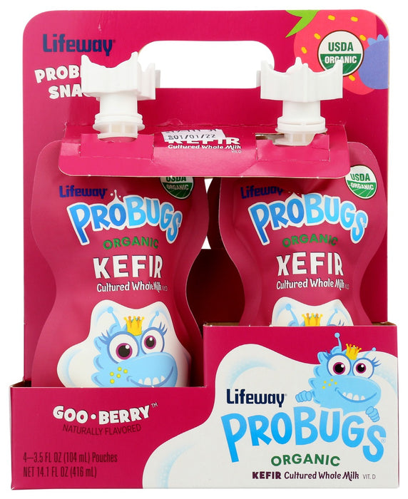 LIFEWAY: Probug Goo Berry Organic Kefir, 14.1 oz