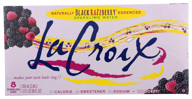 LA CROIX: Water Sprkl Blk Rasp 8Pk, 96 fo