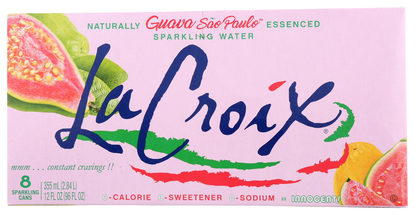 LA CROIX: Water Sprkl Guava 8Pk, 96 fo