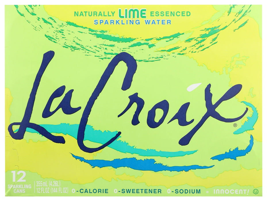 LA CROIX: Wtr Spark Lime 12Pk 12Z, 144 fo