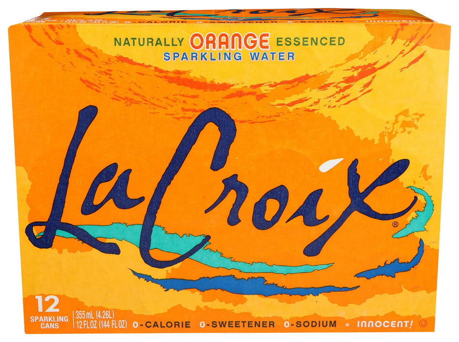 LA CROIX: Wtr Spark Orange 12Pk 12Z, 144 fo