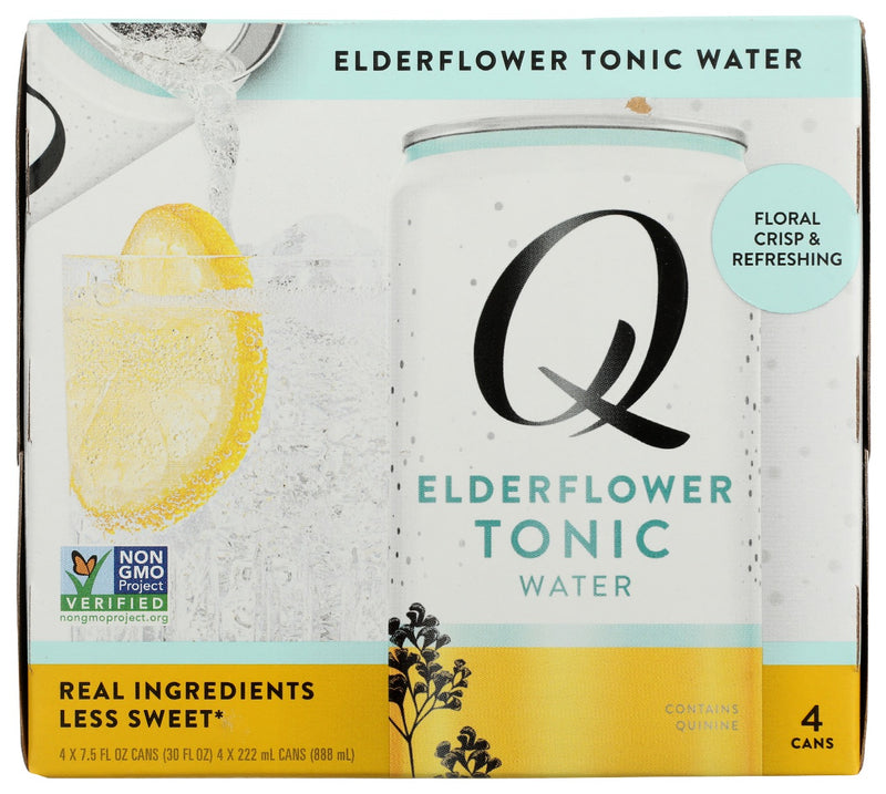 Q TONIC: Water Tonic Elderflwr 4Pk, 30 fo