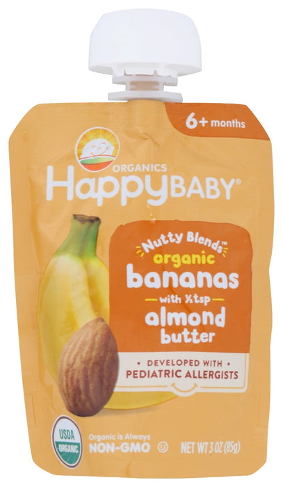 HAPPY BABY: Food Baby Bnana Almnd Btr, 3 oz