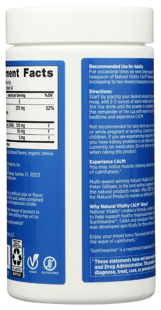 NATURAL VITALITY: Sleep Vitamin, 6 oz