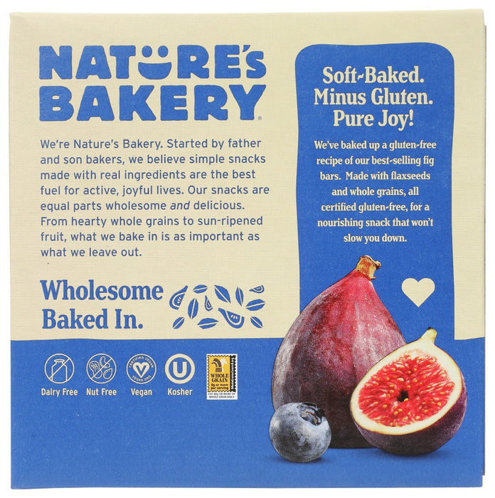 NATURES BAKERY: Bar Fig Gf Blueberry 6Ct, 12 oz