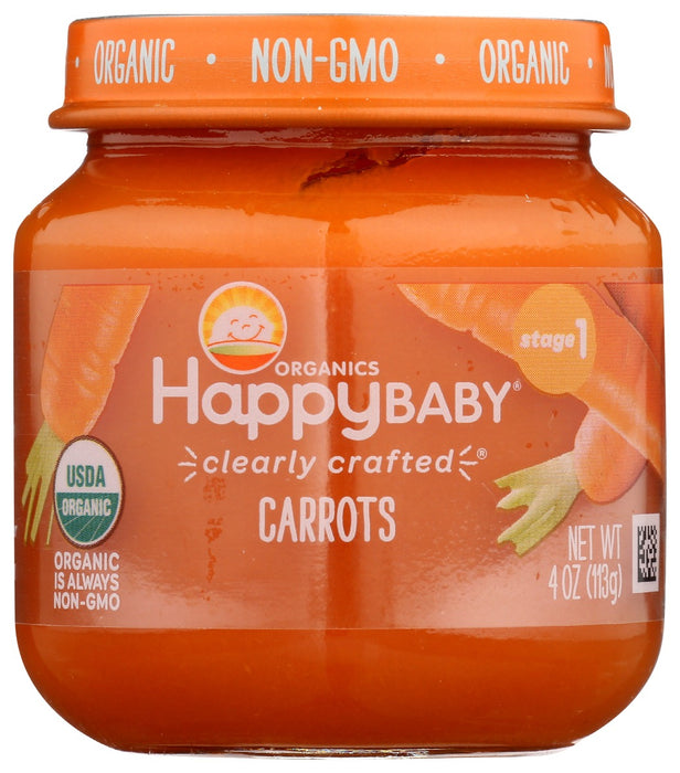 HAPPY BABY: Stage 1 Carrots, 4 oz