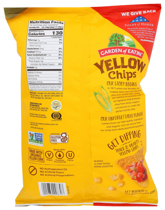 GARDEN OF EATIN: Chip Tortilla Yellow, 10 oz