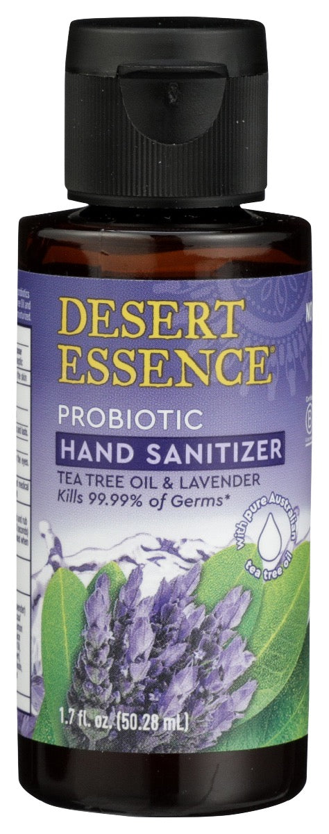DESERT ESSENCE: Sanitizer Hand Prbt Lv Tt, 1.7 oz - No Brand For Less 