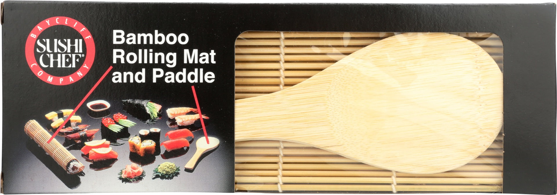 SUSHI CHEF: Kit Bamboo Paddle N Mat, 1 ea
